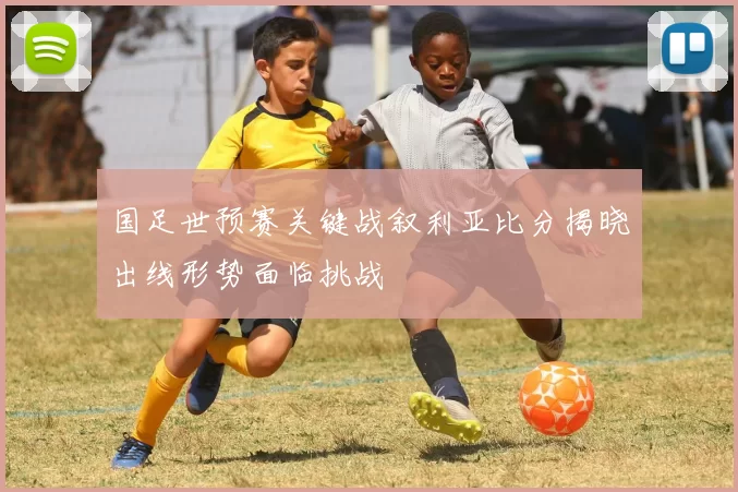 国足世预赛关键战叙利亚比分揭晓出线形势面临挑战